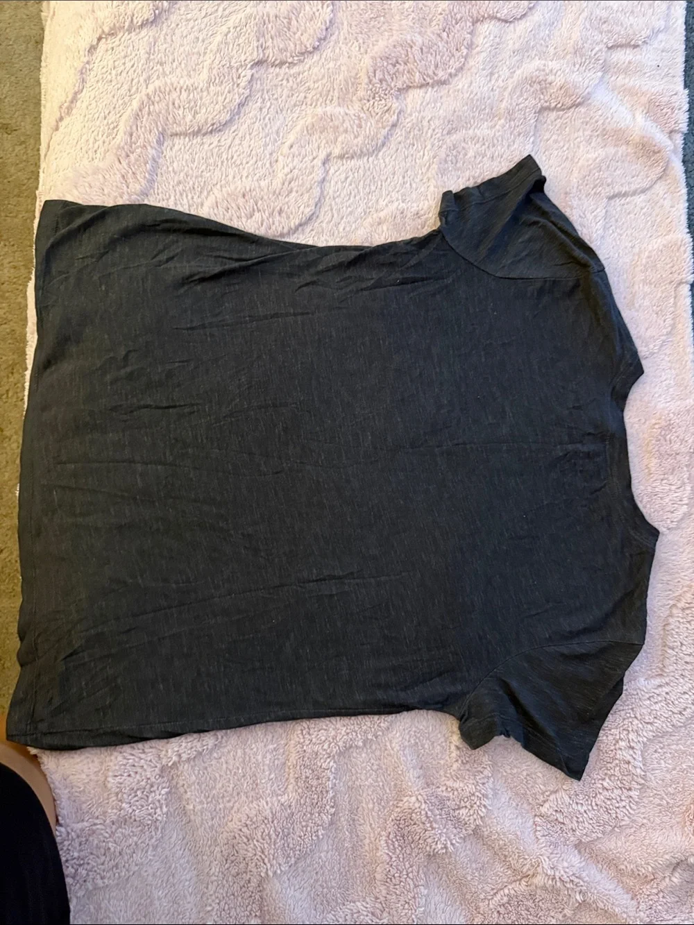 Nike Black Tee Dri-Fit with Pink Swoosh Logo